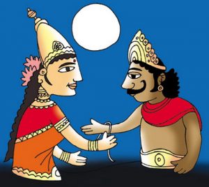 Rani Karnavati send a Rakhi to Humayun