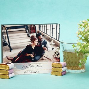 Personalized Invitation Chocolate Box With Couple Photo