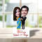 Customized Indian couple caricature with name and message
