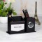 Personalized pen holder with watch
