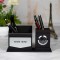 Personalized pen holder with watch