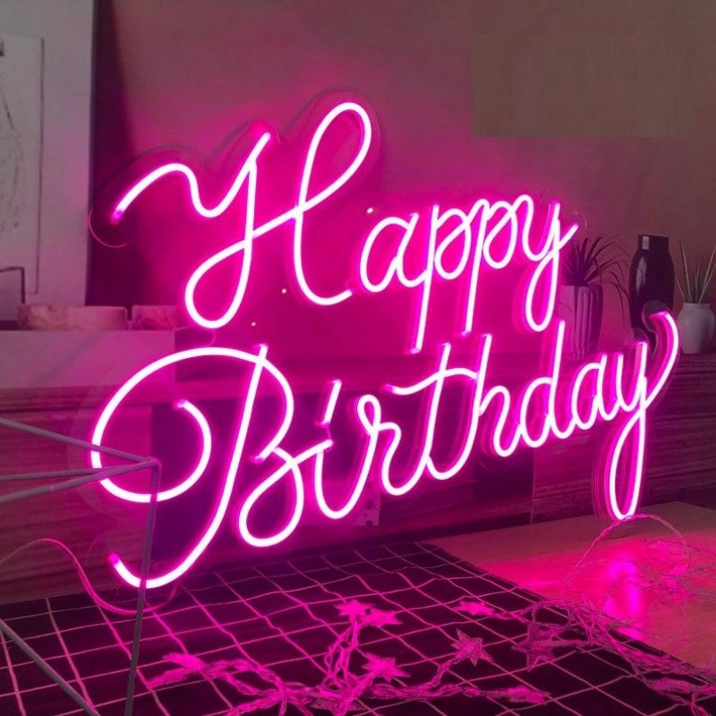 Happy Birthday Neon Sign Board