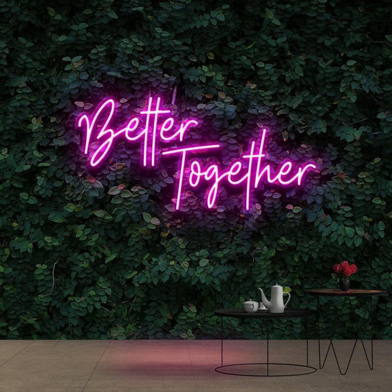 Better Together Neon Sign Board