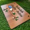 Wooden hand painted nameplate