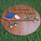 WOODEN HAND-PAINTED CIRCLE NAMEPLATE
