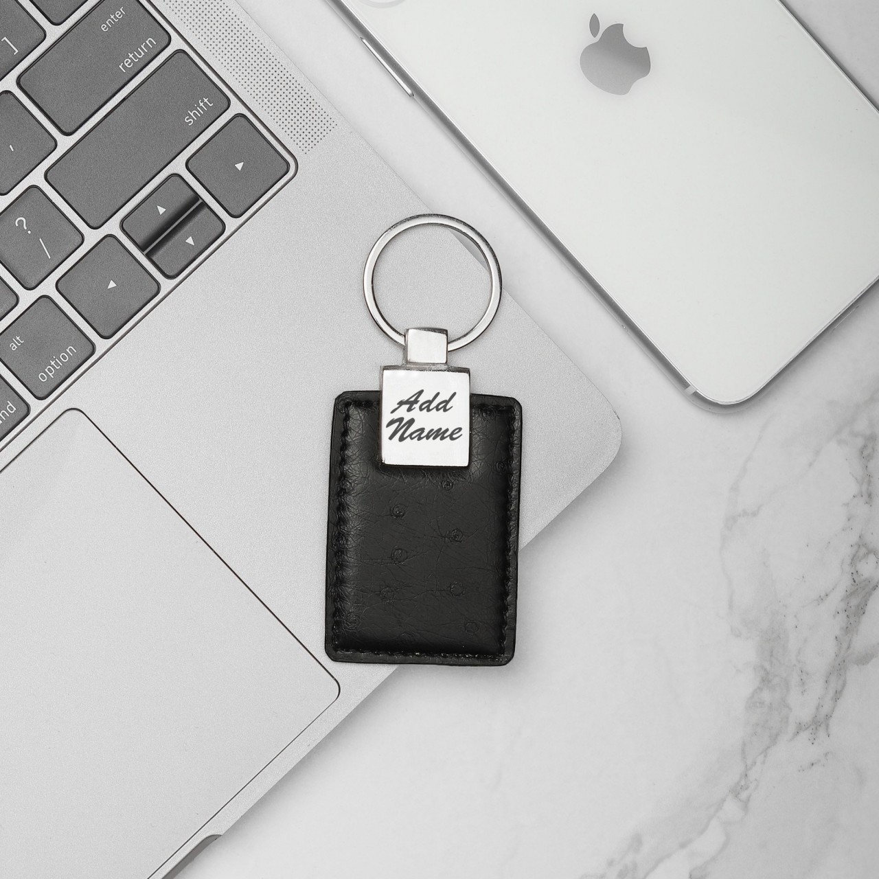 Personalized Wallet Pen & Key Chain Combo Black
