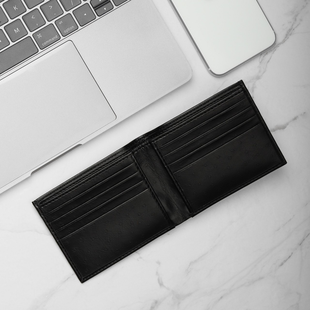 Personalized Wallet Pen & Key Chain Combo Black