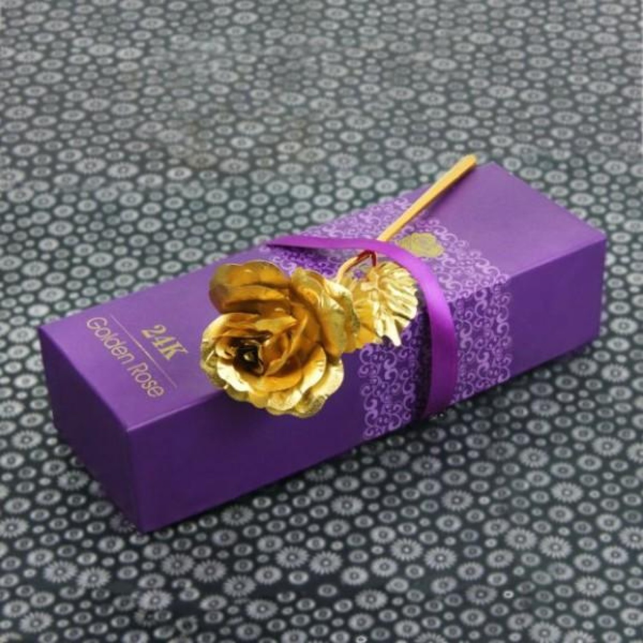 24K ARTIFICIAL GOLDEN ROSE WITH GIFT BOX