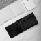 Personalized Men's Wallet Pen Key Chain & Belt Combo Gift Set Black