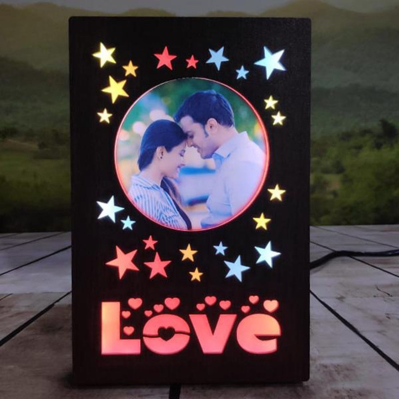 Love Star Led Photo Frame