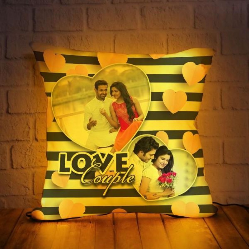 PERSONALIZED LED CUSHION WITH TRUE COUPLE DESIGN