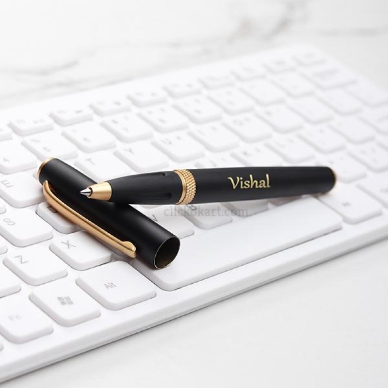 Personalized Metallic Ball Pen With Magnetic Cap & Gift Box