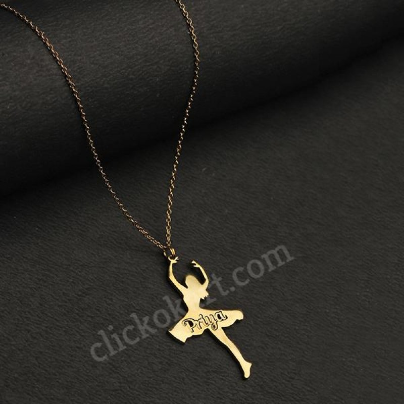 Personalized Dancing Lady Pendant