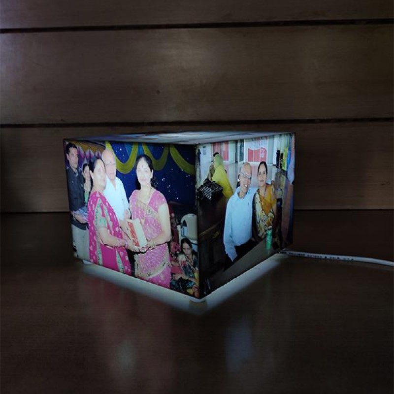 Personalized Bright Rectangle Table Top Lamp