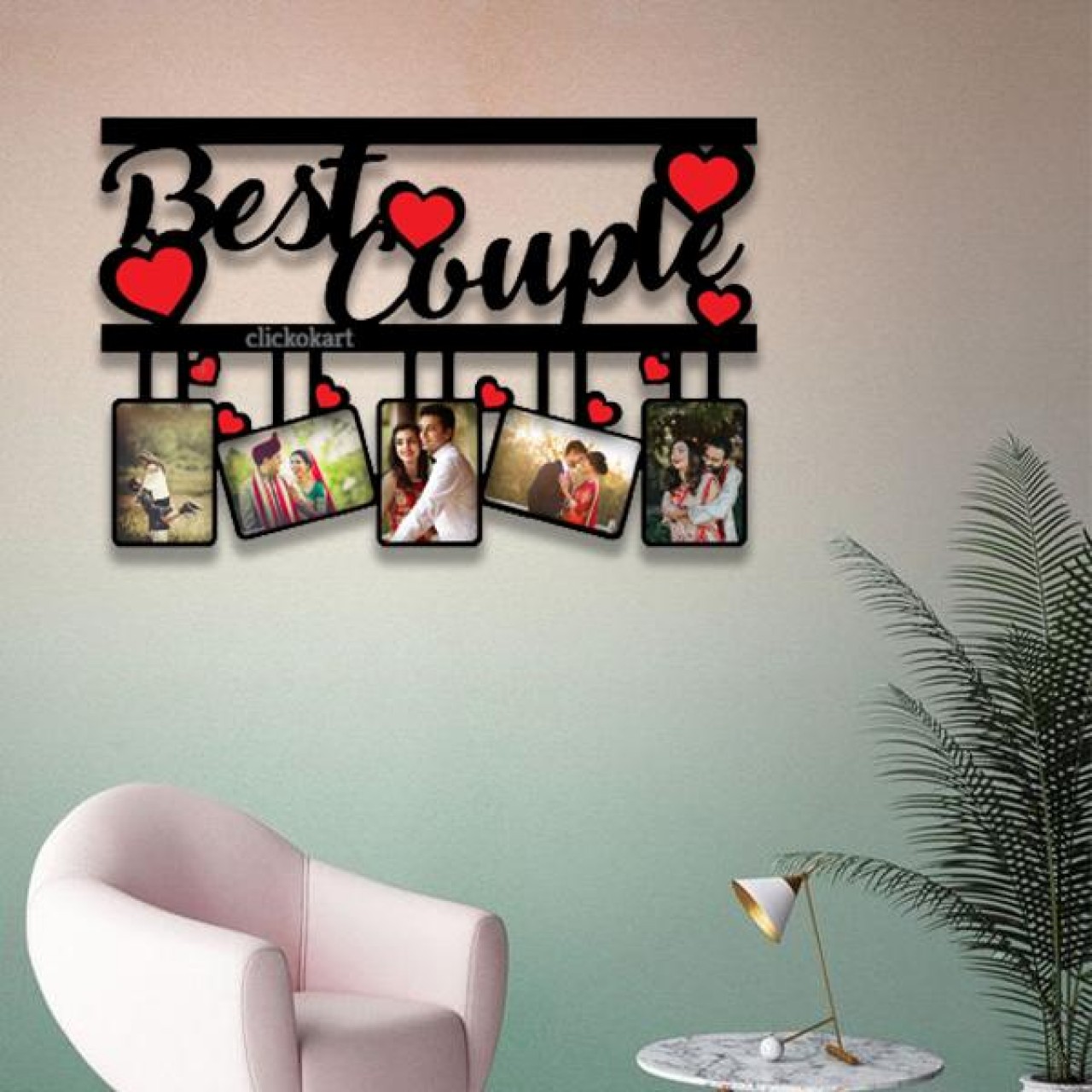 Best Couple Wooden Photos Collage