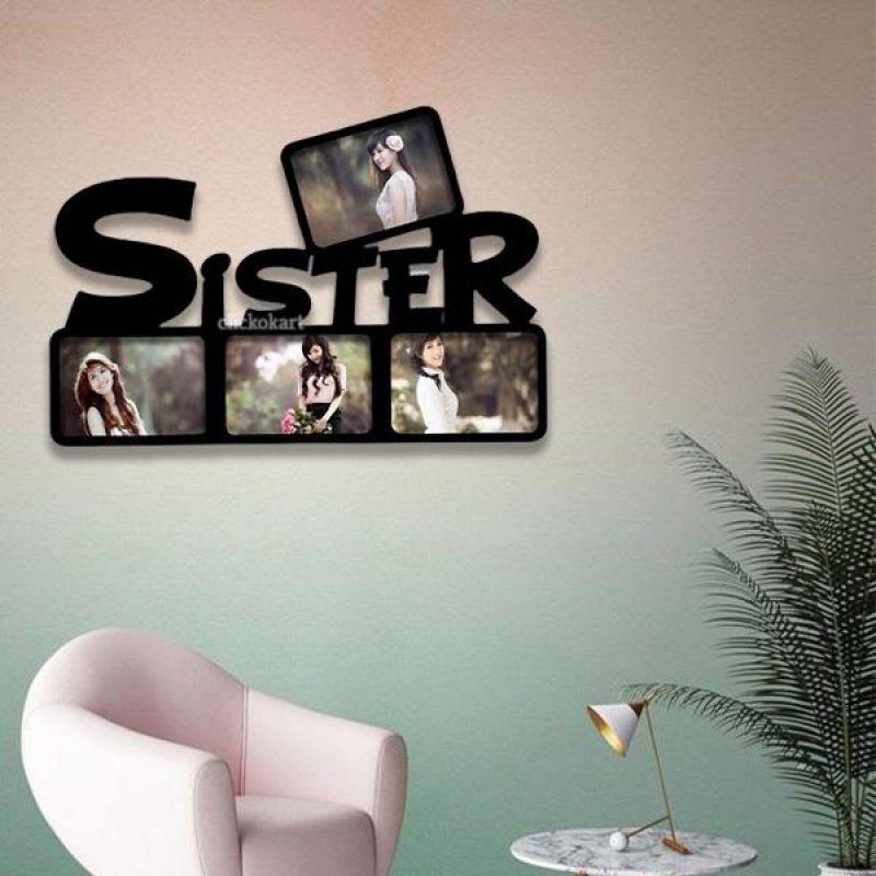 Sister Wooden Photo Collage