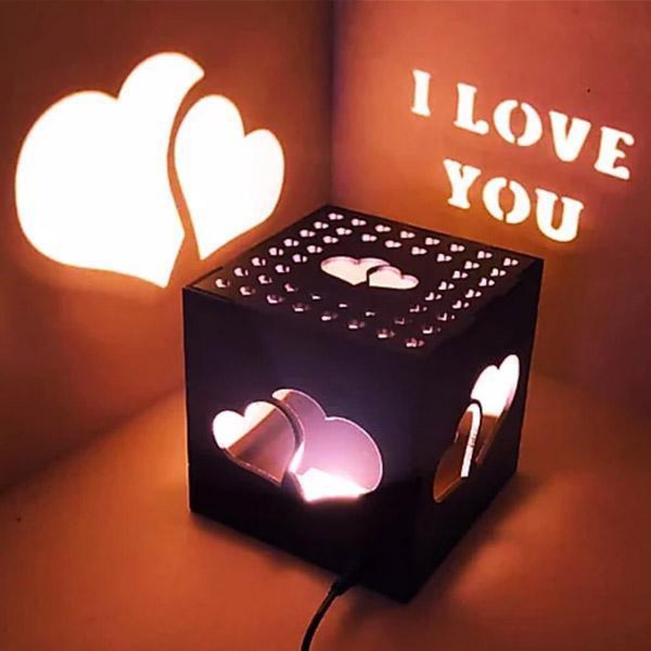 Customize Wooden Shadow Box Heart