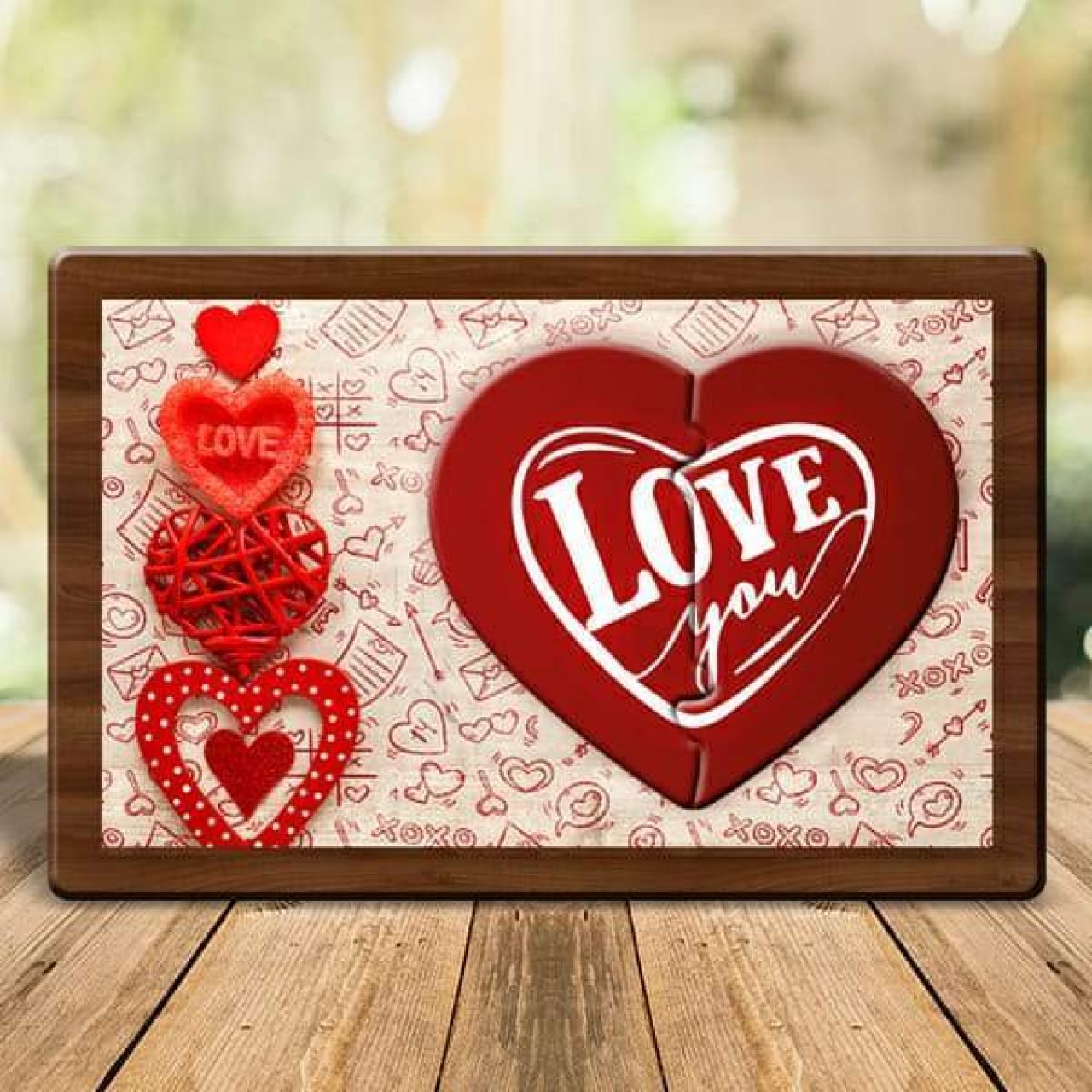 Love You Magnetic Photo Frame