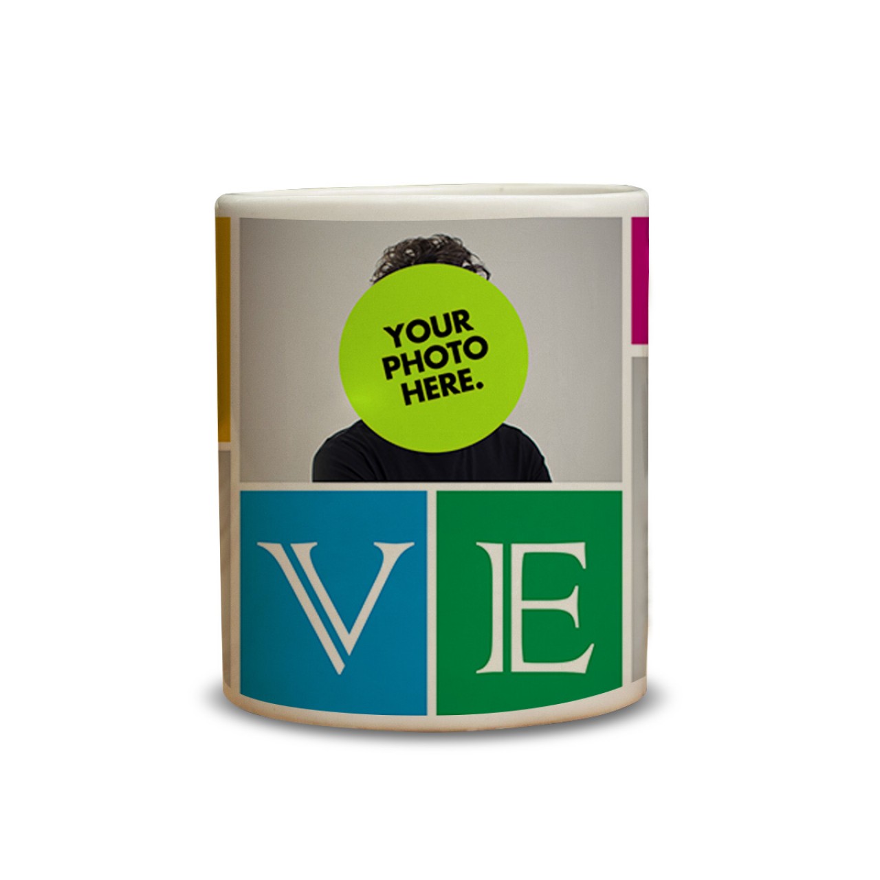 Personalised love message mug