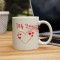 Red love mug
