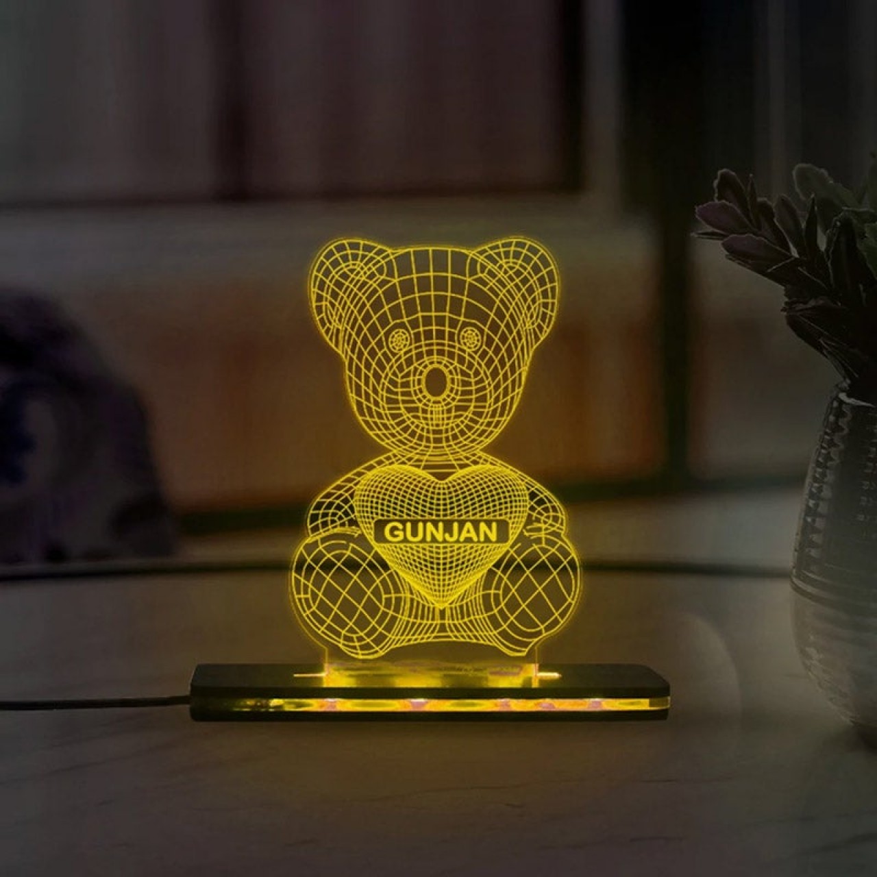 Teddy acrylic 3D lamp