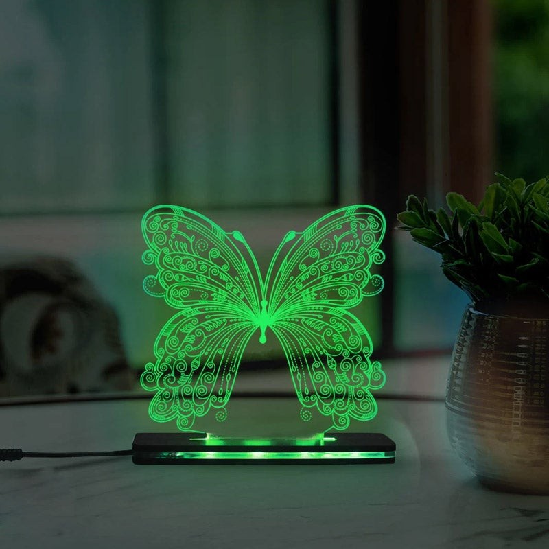 Butterfly acrylic- 3D- lamp