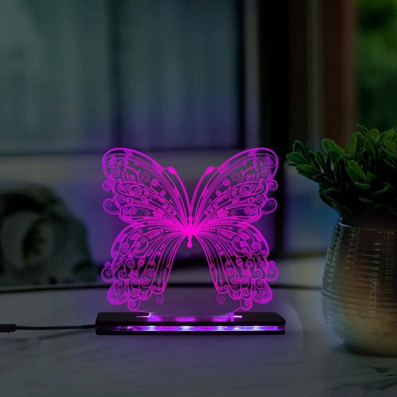 Butterfly acrylic- 3D- lamp