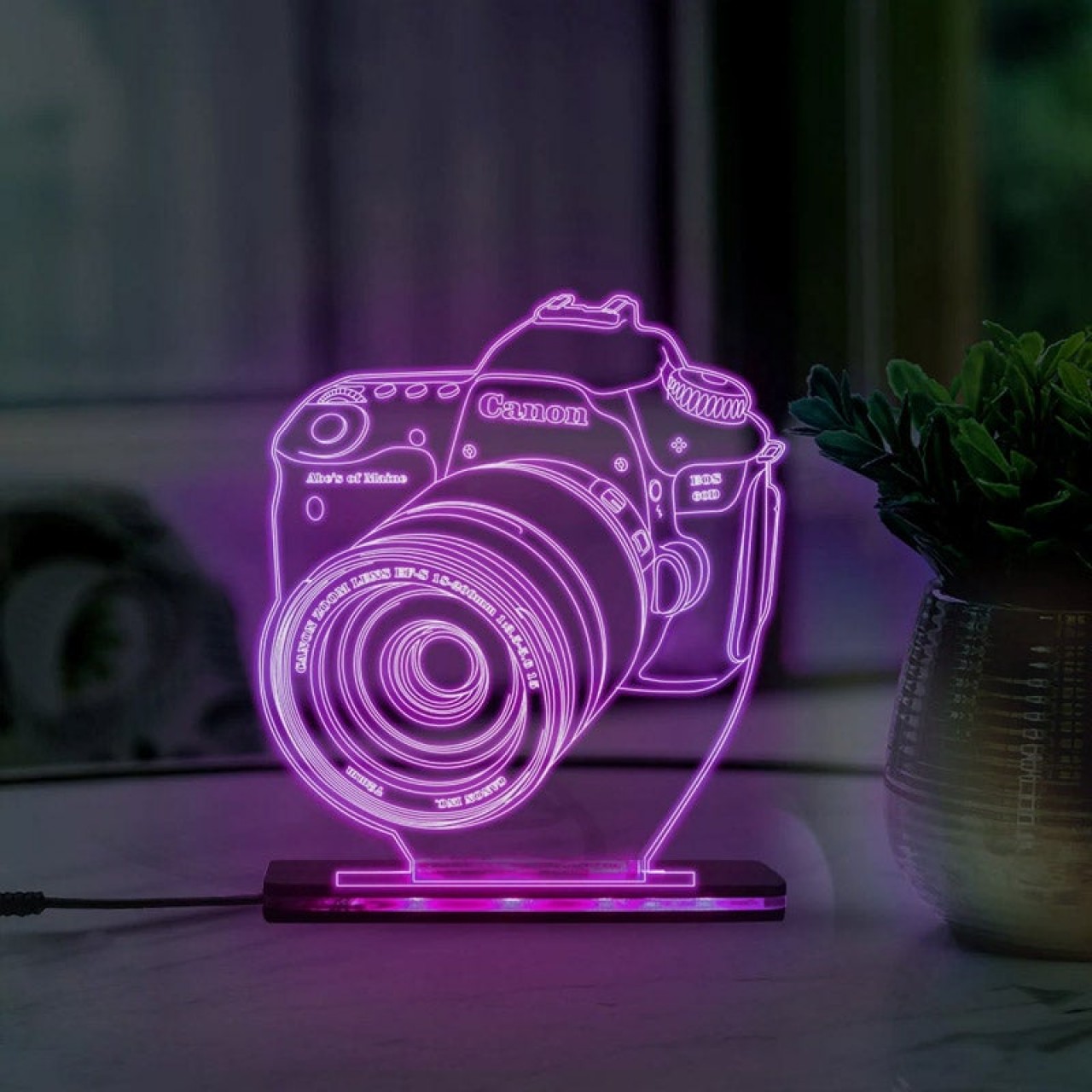 Camera 3D acrylic lamp