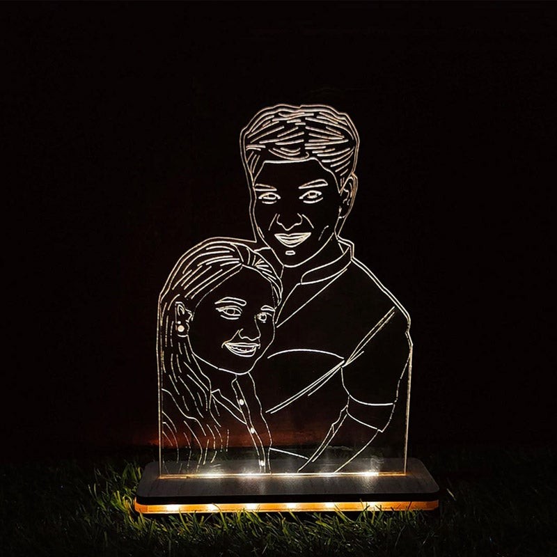 Personalised photo acrylic 3D lamp