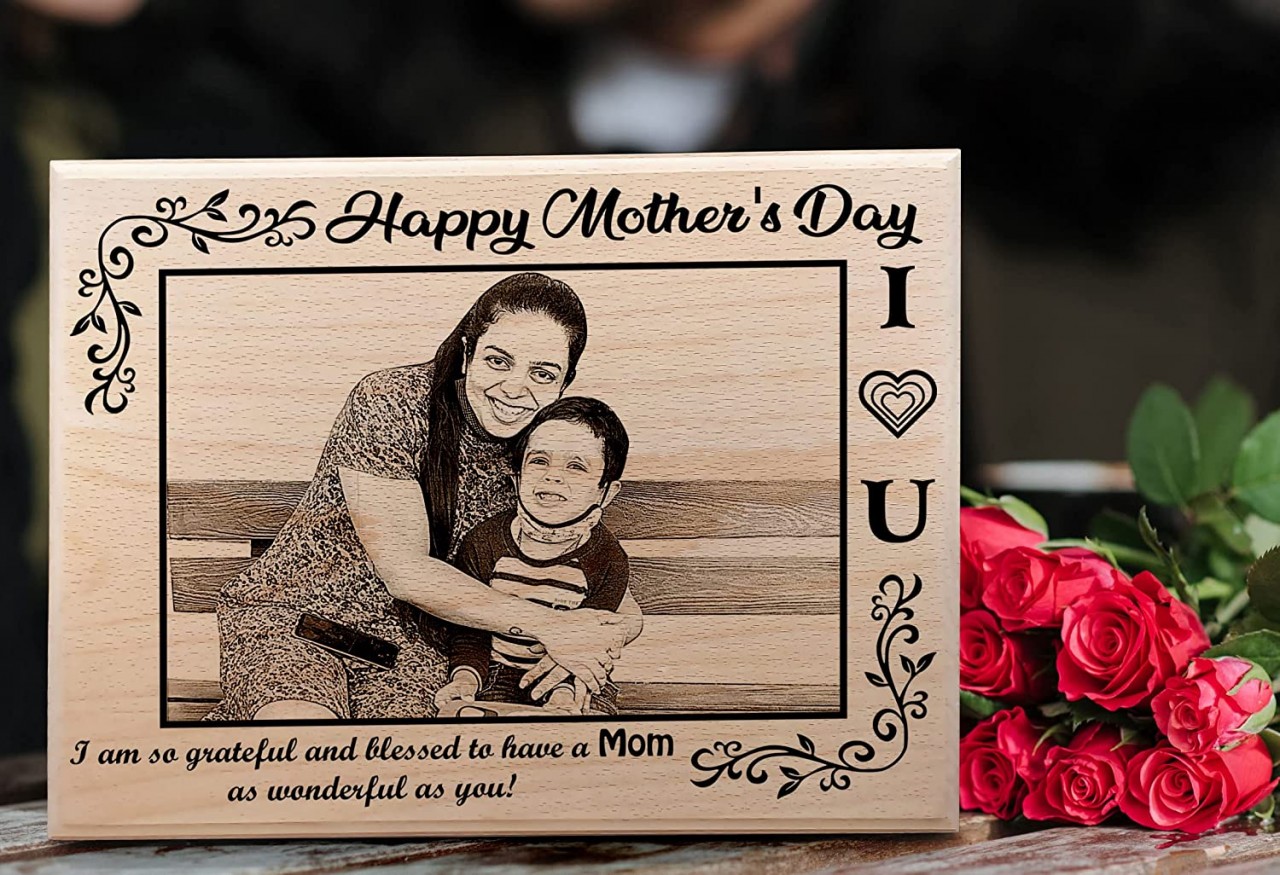 Mother's day wooden photo frame