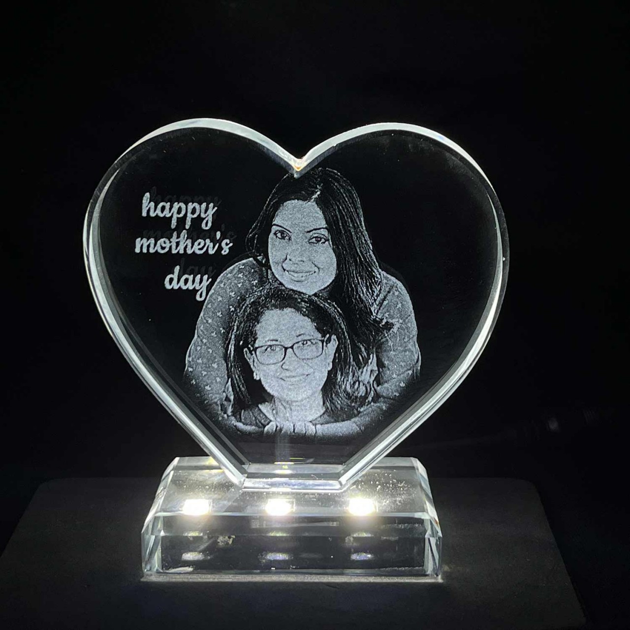 Mother's Day Heart Crystal