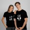Love Heart Cotton T-Shirts For Couples