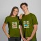 Personalized Better Half Names Cotton T-Shirts For Couples