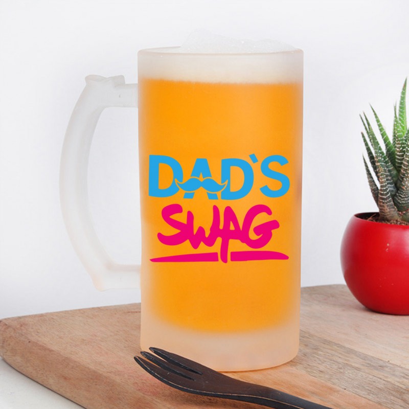 Dad's Swag Designer Frosted Beer Mug