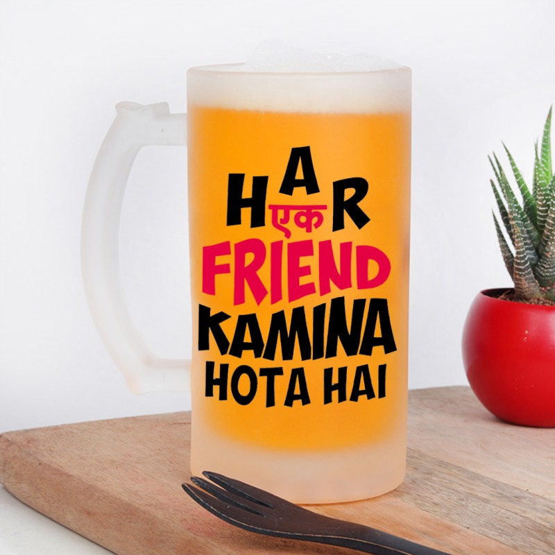 Har Ek Friend Designer Frosted Beer Mug