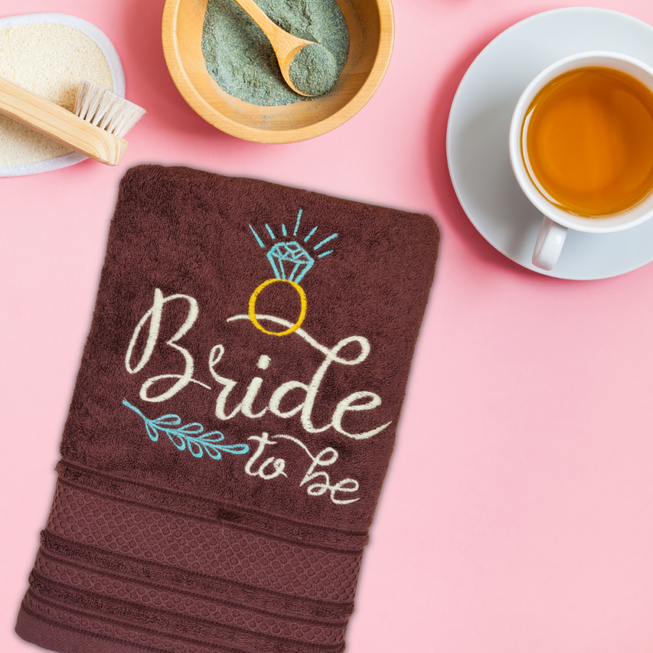 Personalized Bride To be Cotton Towel For Her