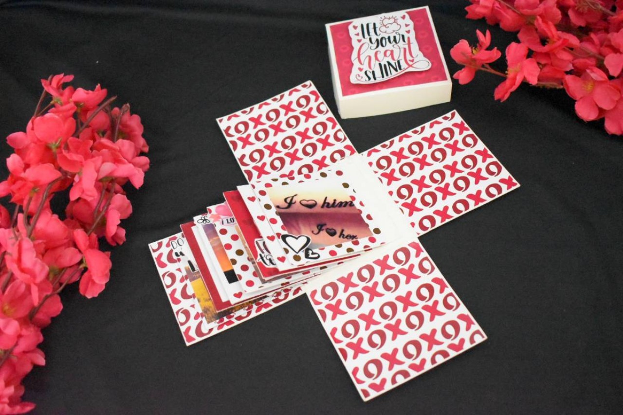 Personalized Hand Crafted Red Explorer Album