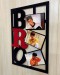 Personalized Bro Wooden Wall Frame