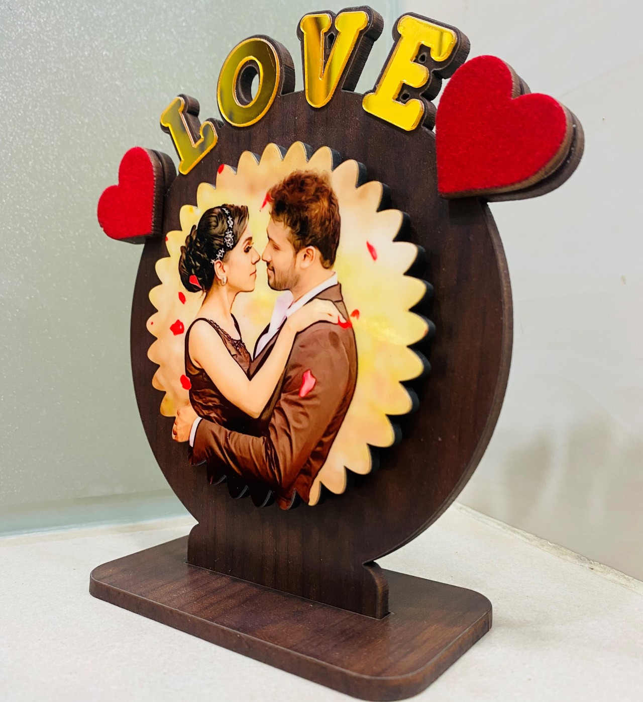 Personalized Love Wooden Table Frame