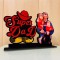 Personalized Super Dad Wooden Table Frame