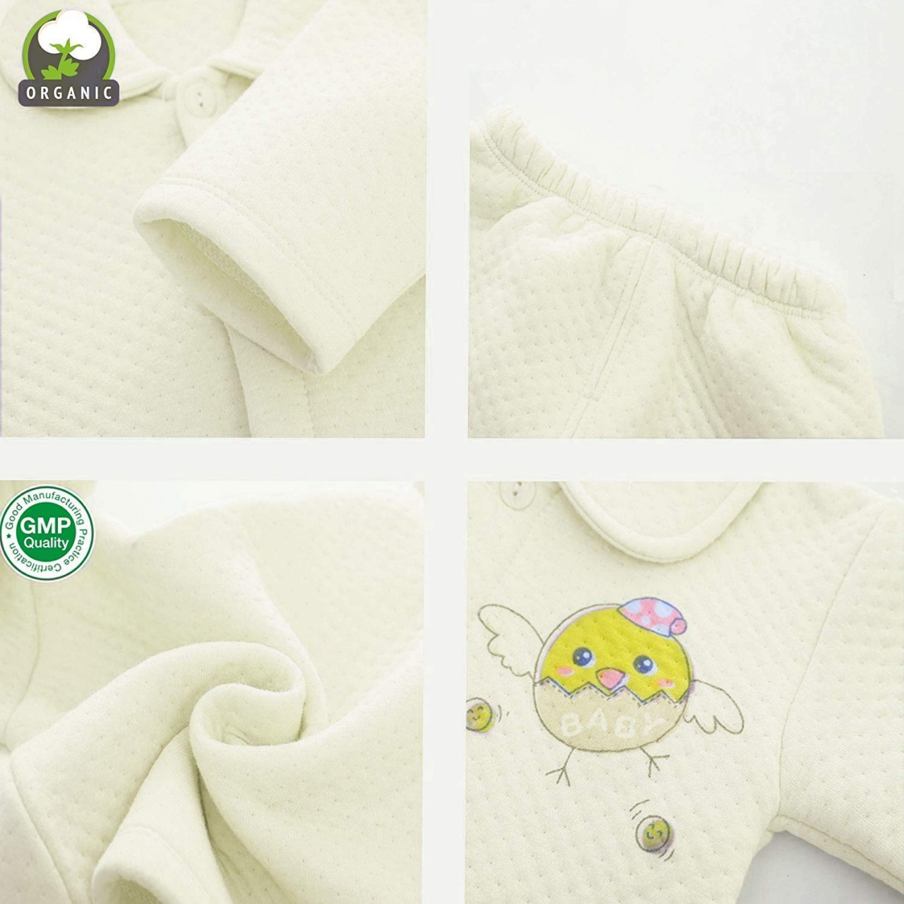 Organic Cotton Baby Cloth Set-Yellow (Pack of 23)