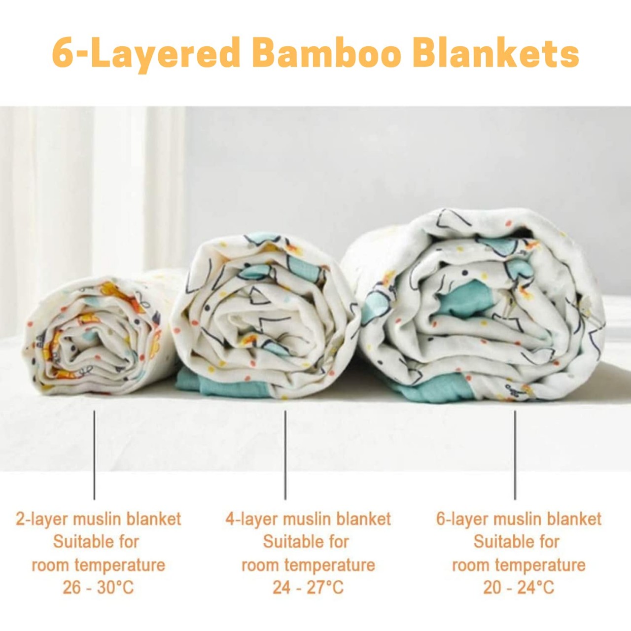 Organic Bamboo Baby Blanket | Bus-Fox Print
