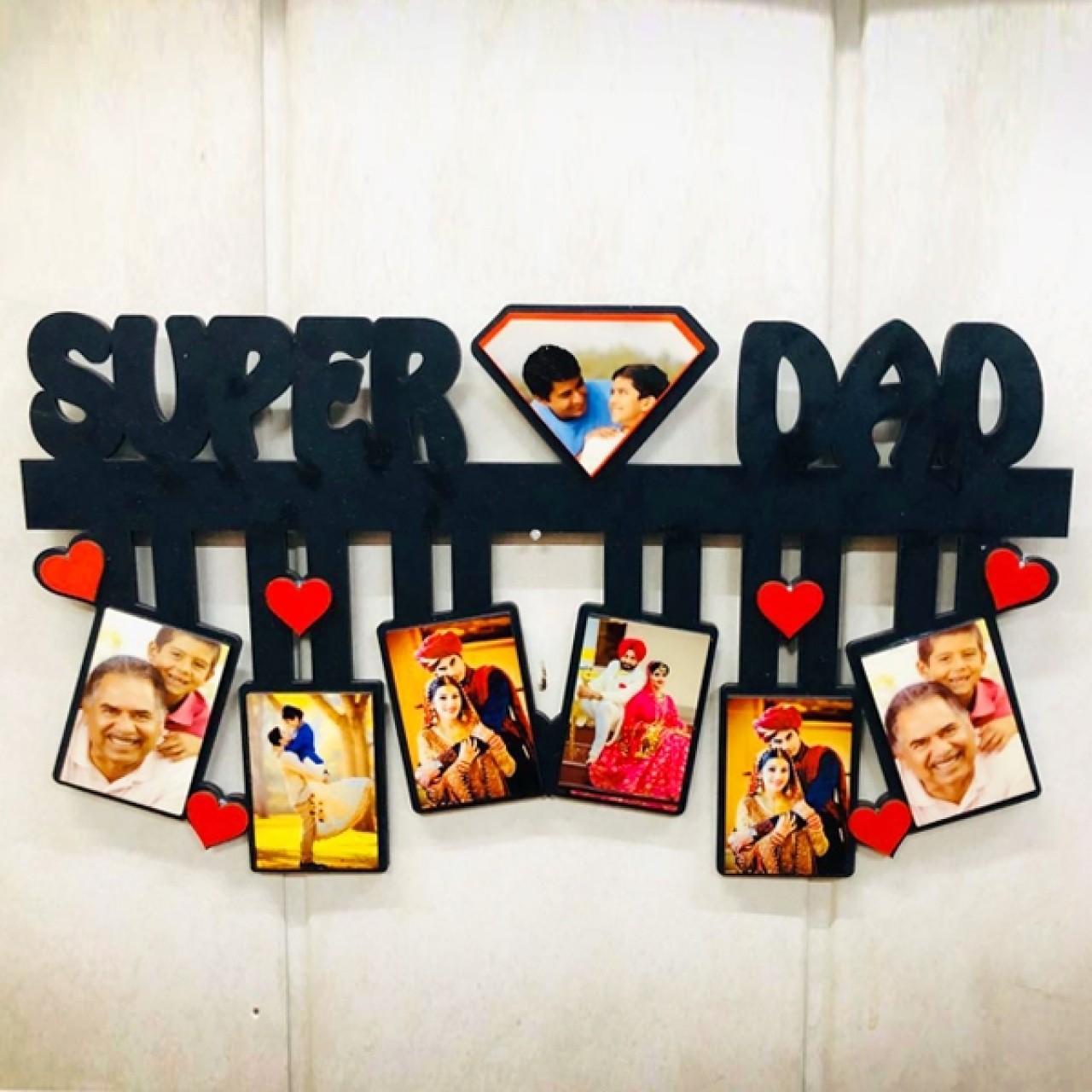 Personalized Super Dad Wall Photo Frame
