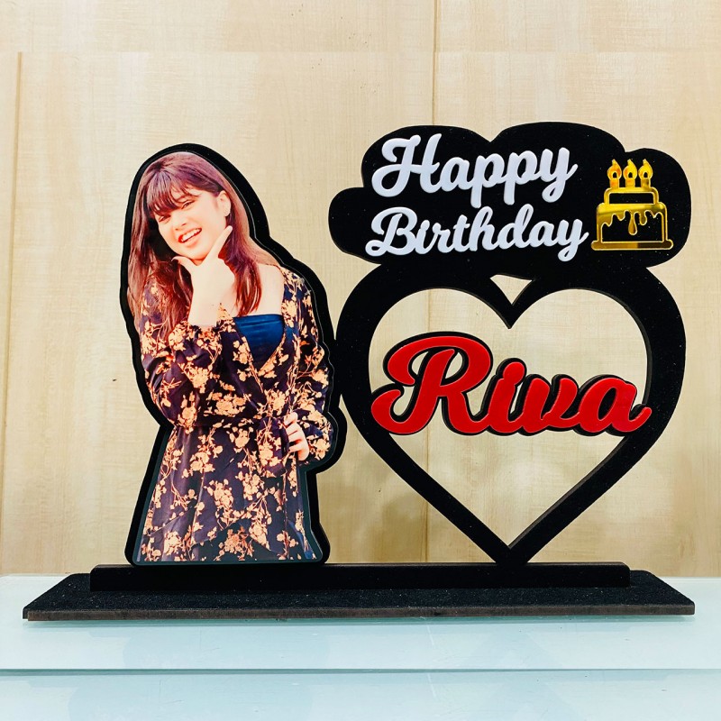 Personalized Birthday Wooden Table Frame