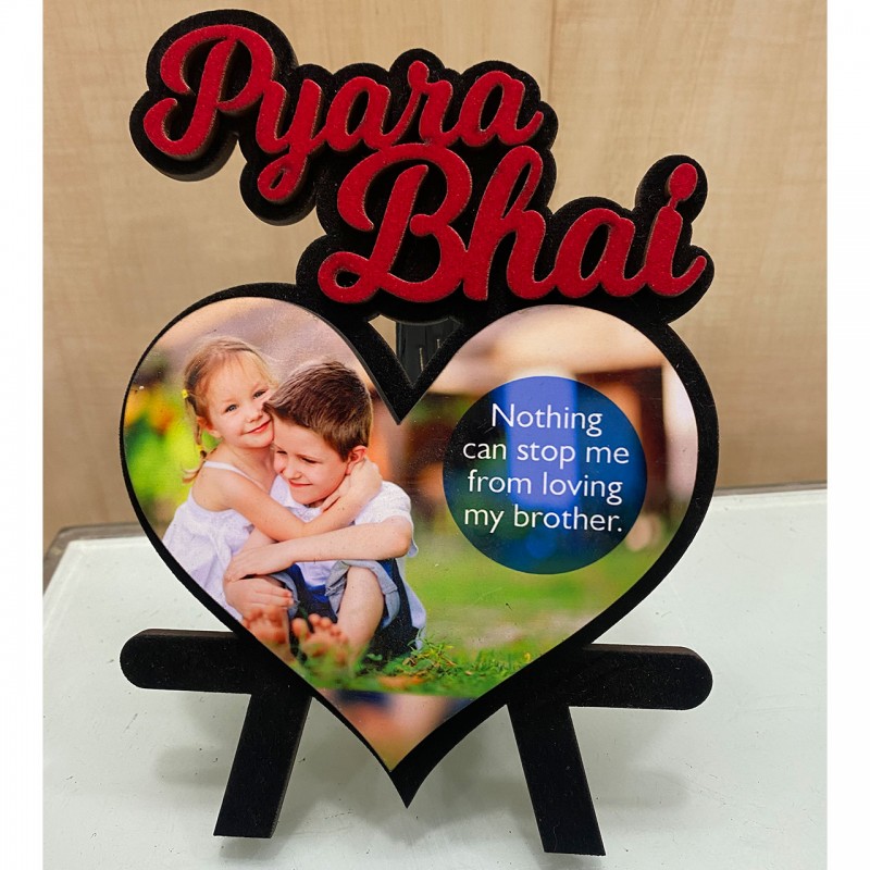 Personalized Pyara Bhai Wooden Table Frame