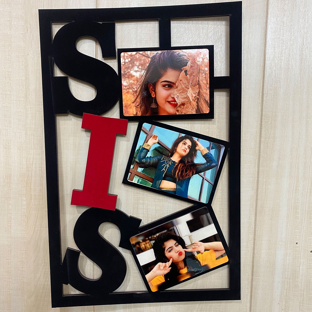 Personalized Sis Wooden Wall Frame