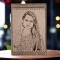 Personalized Wooden Carved Frame For Girlfriend Design 2