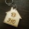 Personalized Wooden Carved Keychain Design 4