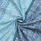 Classic Cotton Blue Floral Stripes Bedsheet