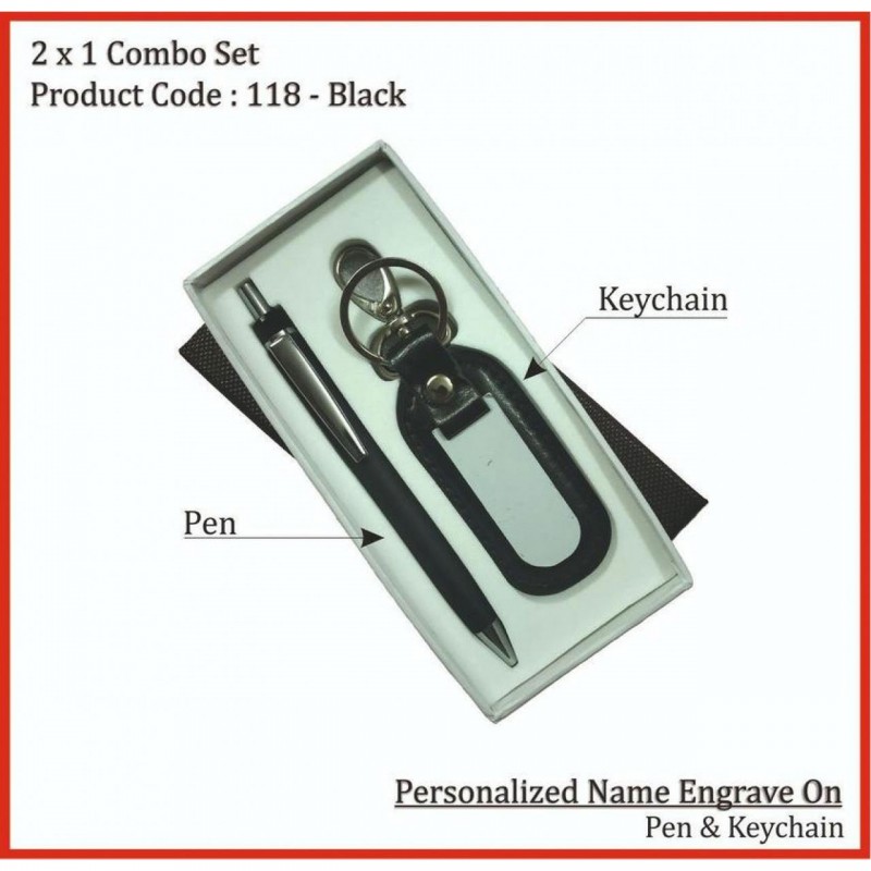 Personalized Key Chain And Pen Combo